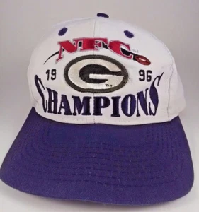 1996 Green Bay Packers Logo Athletic NFC Champions Locker Room Snapback Cap Hat  - Picture 1 of 9