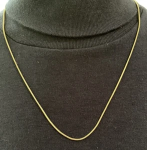 Silver tone 24" Thin Round Snake Rope Necklace Delicate Lobster Claw Closure - Picture 1 of 4