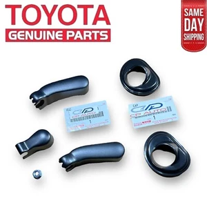 81 - 90 TOYOTA LAND CRUISER FJ60 FJ62 WINDSHIELD WIPER COVER CAP NUT SET OEM NEW - Picture 1 of 6