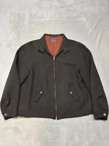 Vintage 1940s 50s Pendleton 100% Wool Harrington Bomber Jacket Coat Talon Zipper - Picture 1 of 16