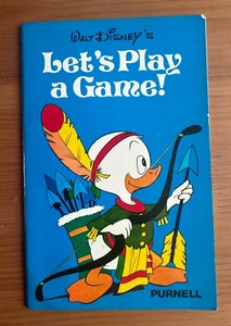 WALT DISNEY'S LET'S PLAY A GAME PAPERBACK BOOKLET (PURNELL 1976) - Picture 1 of 3