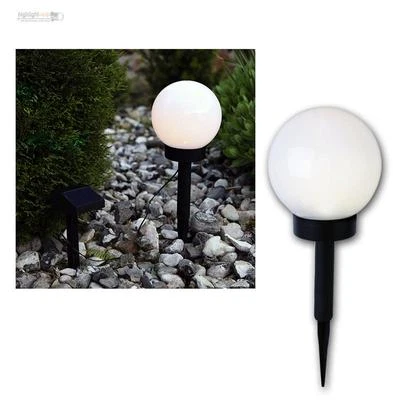 LED Kugelleuchte Ø15cm, Solarlampe Kugellampe Garten Leuchte Lampe Gartenlampe - Bild 1 von 4