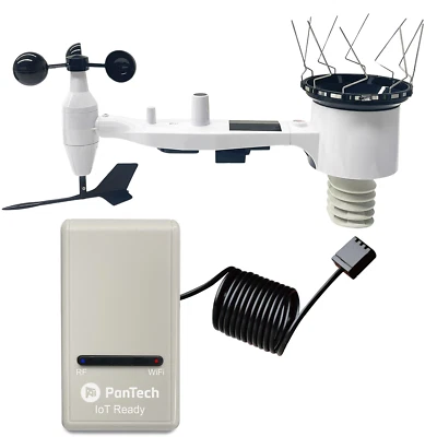 PanTech Weather Station Wifi Gen3 Rain Gauge Anemometer Wireless Solar PT GW1201 - image 1 of 4
