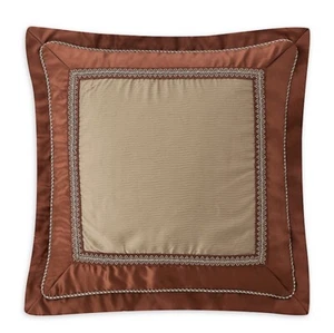 Waterford Jonet Euro Shams 2er Set Gewürz Rost Gold 26” x 26” NEU - Bild 1 von 9