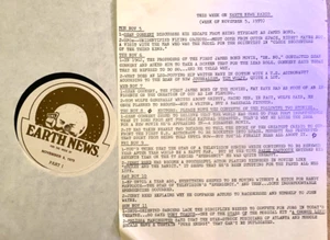 11/5/79 EARTH NEWS INTERVIEWS JERRY REED (2), MELISSA MANCHESTER,SEAN CONNERY(4) - Picture 1 of 1