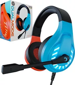 Gaming Headset with Mic Headphones with RGB Lights for Switch PC Xbox PS/4/5 - Picture 1 of 48