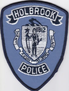 Holbrook Massachusetts Police Department Iron-On Patch - Picture 1 of 1