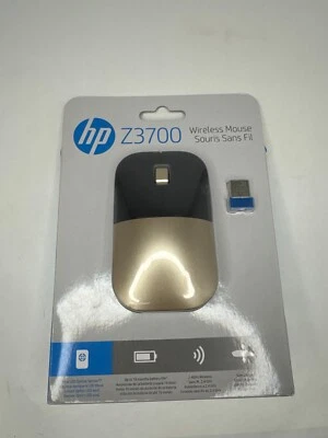 Mouse LED HP - Z3700 sem fio azul - Sem fio - Dourado - Imagem 1 de 4