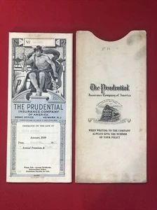 Prudential Insurance Co Privatlebenspolice 16. Januar 1917 Elsie Stites - Bild 1 von 2