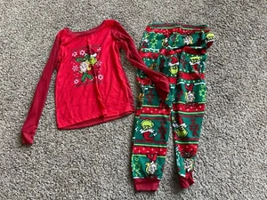 The Grinch Girl’s Pajama Set Size 12 Pants And Top - Picture 1 of 5