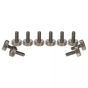 PrecisionGeek Rändelschrauben M6 x 10 mm flach (10er Set) - Edelstahl - Bild 1 von 1