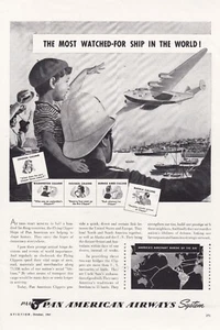 Pubblicità Pan American Airways 1941 9/1/2024j - Foto 1 di 1