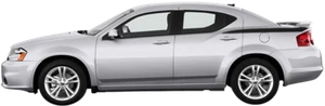Calcomanías gráficas de vinilo de contorno a rayas para Dodge Avenger 2008 a 2014 - Imagen 1 de 1