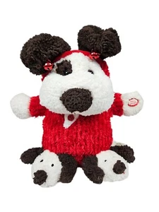 Dan Dee Singing & Toe Tapping Animatronic Puppy Dog in Pajamas & Santa Hat - Picture 1 of 8