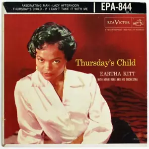 Eartha Kitt, Thursday's Child, RCA 7" EP EPA-844 Fascinating Man, Lazy Afternoon - Picture 1 of 1