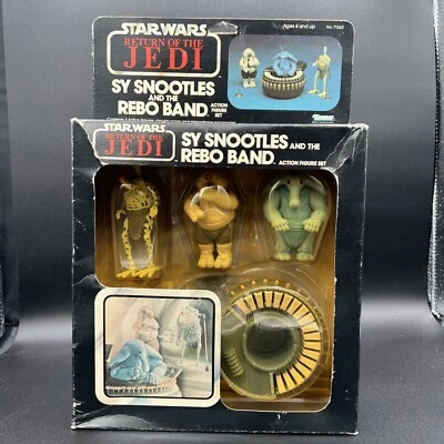 Juego de figuras de acción Kenner 1983 vintage de Star Wars ROTJ SY SNOOTLES & REBO BAND Foto 1 de 4
