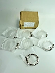 NEW Rings Restoration Hardware CLASSIC Loop POLISHED Nickel Silver LARGE - Picture 1 of 6