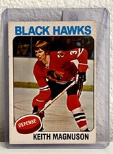 Keith Magnuson Chicago Black Hawks #176 O-Pee-Chee Hockey Card