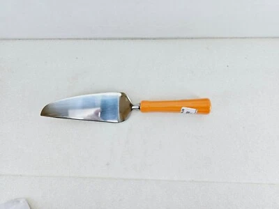 FIESTA tangerine orange CERAMIC HANDLED pie cake LIFTER server Utensil