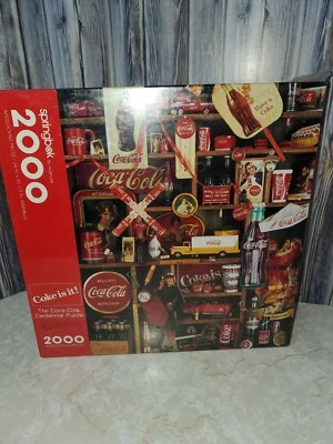 Springbok Coke Is It The Coca-Cola Centennial Jigsaw Puzzle 2000 Piece Sealed - Image 1 of 4