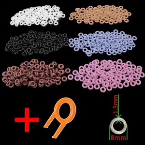 110x O-Ringe Tastatur Dämpfer + Abzieher Cherry MX Corsair 8x5x1,5mm TRANSPARENT - Bild 1 von 1