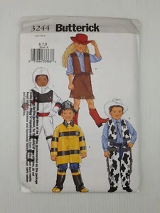 Butterick Sewing Pattern 3244 Boys Girls Costumes Size 6-8 Vint 20s Uncut FF - Picture 1 of 2