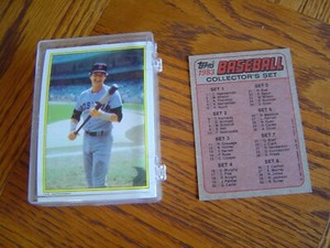 1983 Topps All Star Glossy Collectors Edition + Rare Checklist 41 Card Set