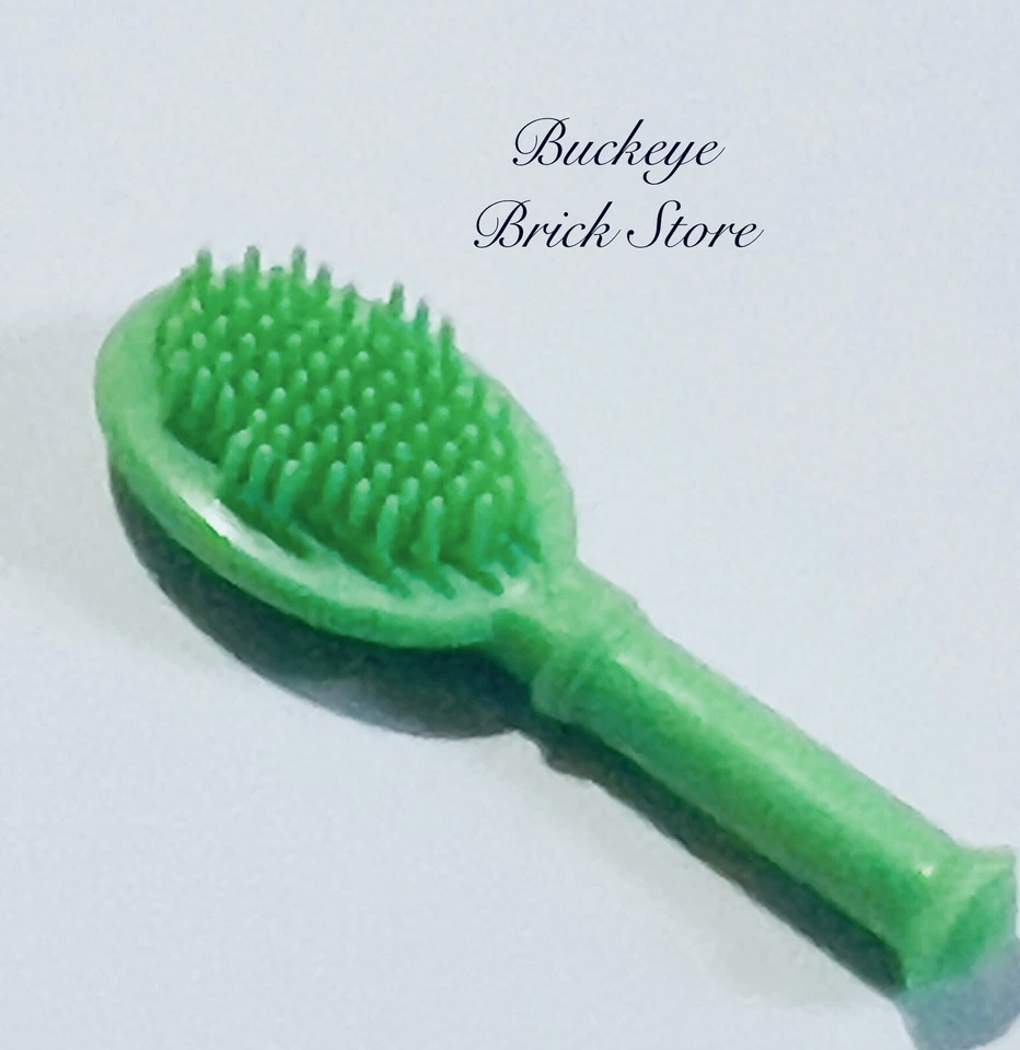NEW Lego Minifig Med GREEN HAIR BRUSH - Girl Friends Accessories Scala Bath Room - Image 1 of 1