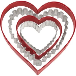 Nesting Heart Keksausstecher 4-teiliges Set Wilton 2 Formen 4 Größen - Bild 1 von 2