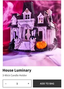 2024 Bath and Body Works Haunted House Halloween Luminary *NEW* - Picture 1 of 6