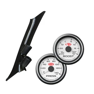 SAAS Pillar Pod Holder fits BA BF Falcon w/ White Boost & Oil Press Gauges XR6T - Picture 1 of 12