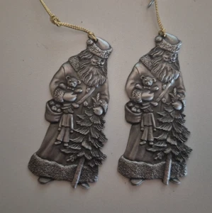 Lot 2 Avon Zinn Nikolaus Ornament 1993 - Bild 1 von 5