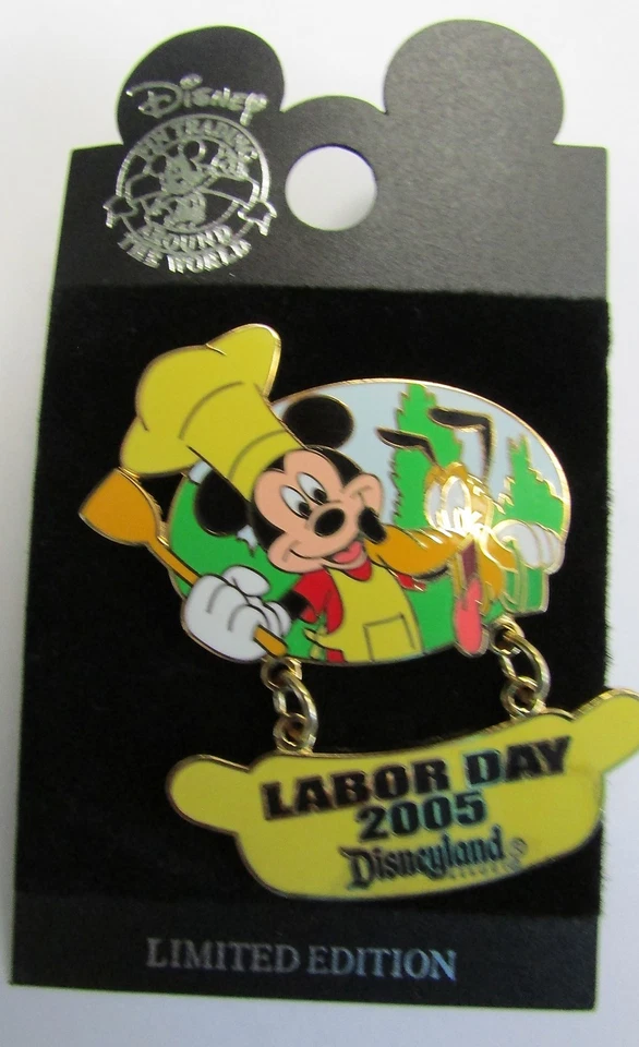 Prendedor Disney 41145 DLR Día del Trabajo Mickey Mouse y Plutón Pin Foto 1 de 2