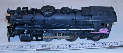MARX STEAM LOCOMOTIVE TRAIN ENGINE 2-4-2 O SCALE LIGHTED METAL  - Image 1 of 4