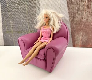 Poltrona FRAU Vanity vera pelle miniatura armchair Sofa mini poltrona rosa - Foto 1 di 10