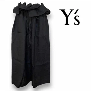 Y's Yohji Yamamoto THAI HOSE Weite Leinen Größe 2 Schwarz JAPAN - Bild 1 von 8