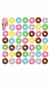 50 Pcs Donut Stress Balls Donut Party Favors Donut Squishy Fake Donuts Slow R... - Picture 1 of 10