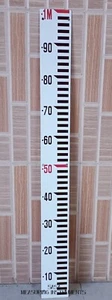 Flussmessplatte 1 Meter lang, 4 Zoll breit aus M.S. 6 Stück - Bild 1 von 4