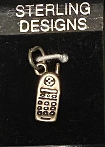 Sterling Silver 925 Cell Phone Charm/Pendant - Picture 1 of 4