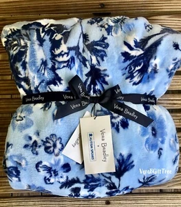 Vera Bradley AUTISM SPEAKS Plush Throw Blanket GARDEN GROVE BLUE New NWT RARE - Picture 1 of 11