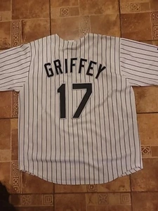 Mlb Adult Xl Magestic Griffey 17 white sox jersey...white - Picture 1 of 6