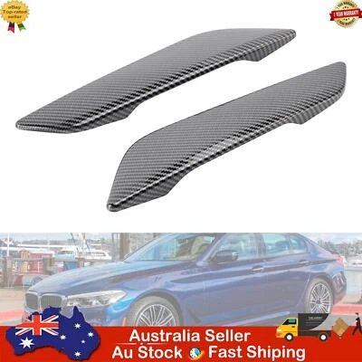 Carbon Fiber Style Fender Side Air Vent Trims For BMW 5 Series G30 2017+ - image 1 of 4