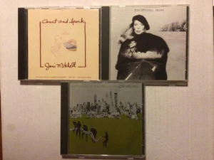 JONI MITCHELL 3 CD LOT - COURT & SPARK / HEJIRA / HISSING OF SUMMER LAWNS - Picture 1 of 2