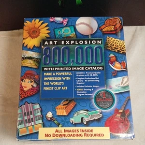 Nova Development Art Explosion 800,000 Images 34 CDs with Book Catalog Retro - Picture 1 of 23
