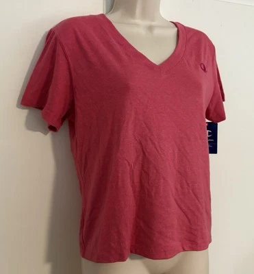 Camiseta básica deportiva nueva con etiquetas talla regular XS rosa con logotipo marca Champion Foto 1 de 4