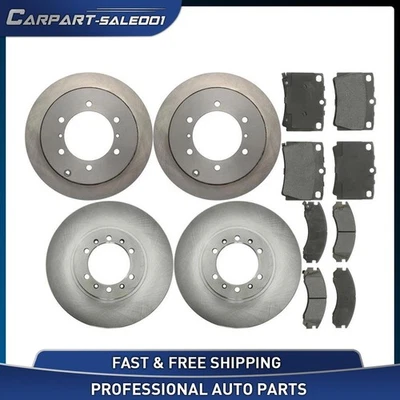 Kit de pastilhas de freio dianteiro traseiro rotor de disco para 1997-1999 Mitsubishi Montero Sport 2.4L - Imagem 1 de 4