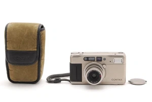 Cámara fotográfica compacta Contax TVS 35 mm plateada【Casi COMO NUEVA con estuche】De JAPÓN - Imagen 1 de 15
