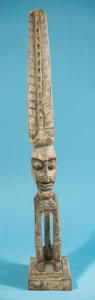 Statua scultura 40” uomo tribale africano seduto/pregando/pensando in legno fatta a mano - Foto 1 di 21