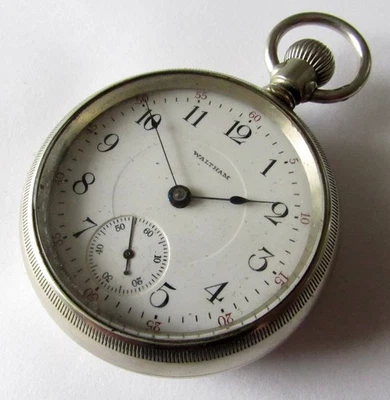 Antique Waltham Pocket Watch 18 size 17 jewels RUNS - Image 1 of 4