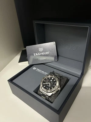 Tag Heuer Aquaracer Alarm- WAY111Z.BA0928  Full Set, Great Condition, 40mm - Image 1 of 4